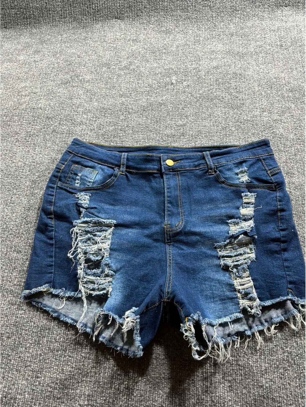 Women’s Distressed Denim Shorts Size 18